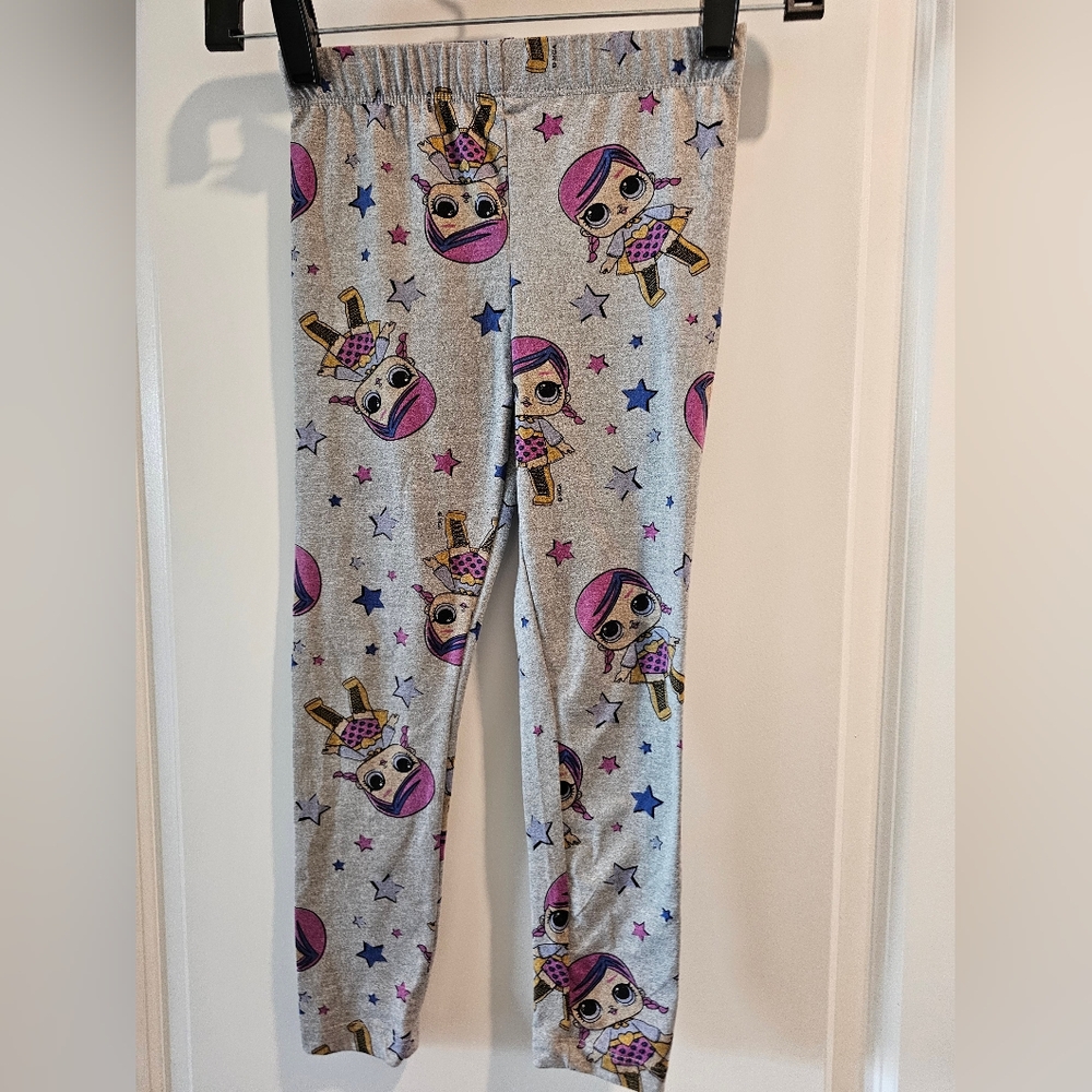 xs 6/6x LOL Suprise gray and pink character‎ leggings Spring